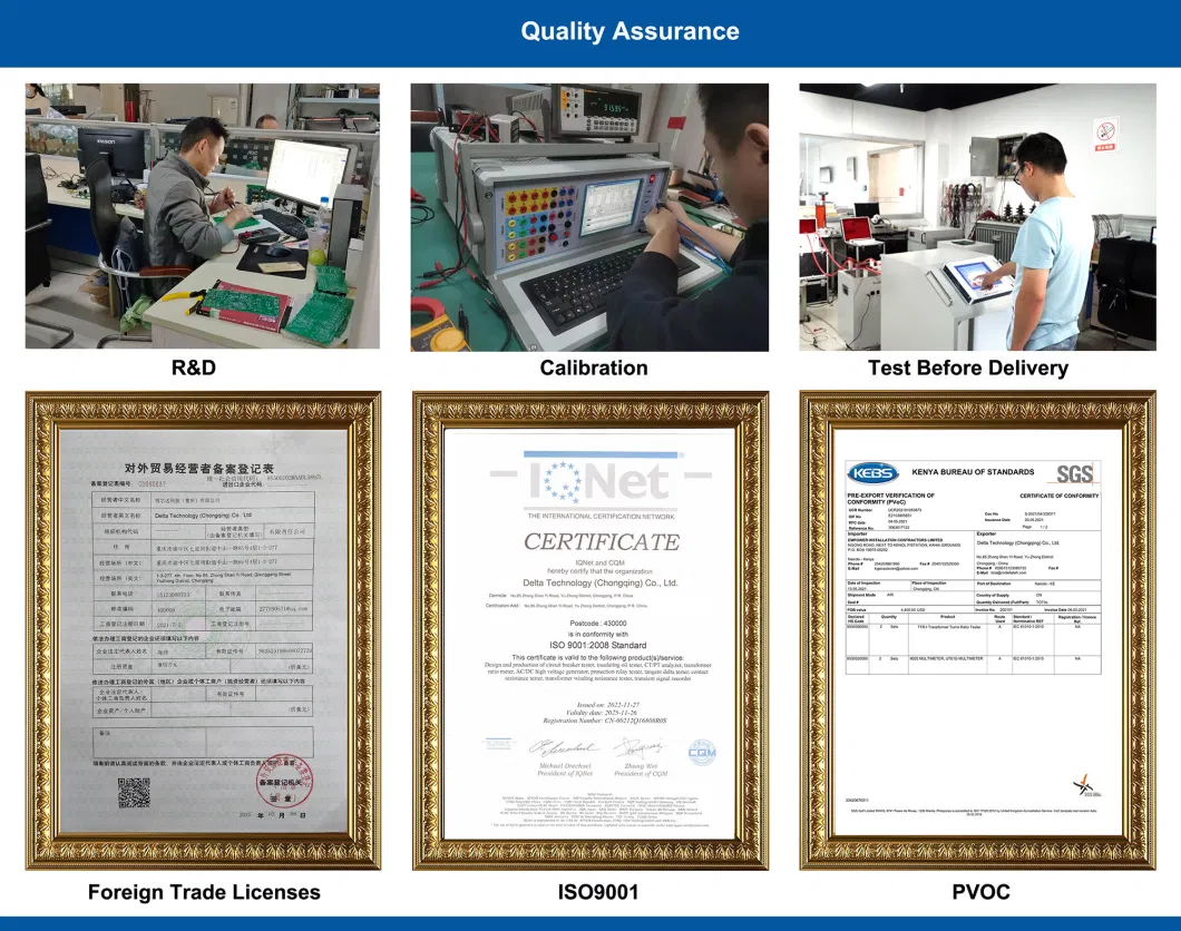 Wrt Transformer or Generator Coil Resistance Testing Equipment