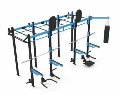 Machine de gymnastique commerciale Cross Fit Rig Power Rack, équipement idéal pour une utilisation dans l'entraînement de groupe